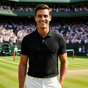 Goodfellow & Co Black Polo Shirt Size Large